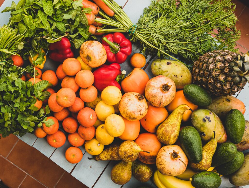 Mažai cholesterolio turinti dieta: vaisiai ir daržovės